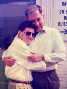 Martin and his dad in 1996